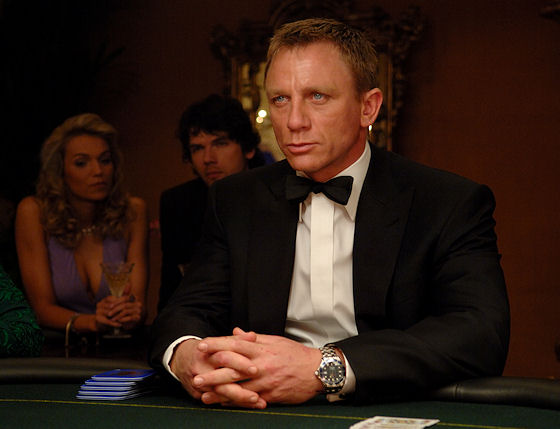 皇家赌场中丹尼尔•克雷格版007佩戴的欧米茄海马