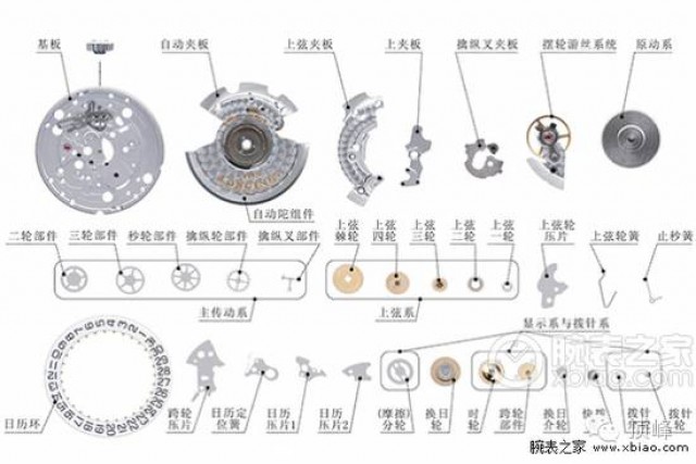 天梭石英表机芯图解图片